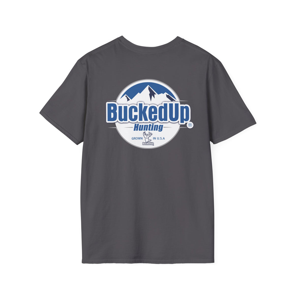 Short Sleeve Charcoal Blue Gill BuckedUp Hunting T-Shirt