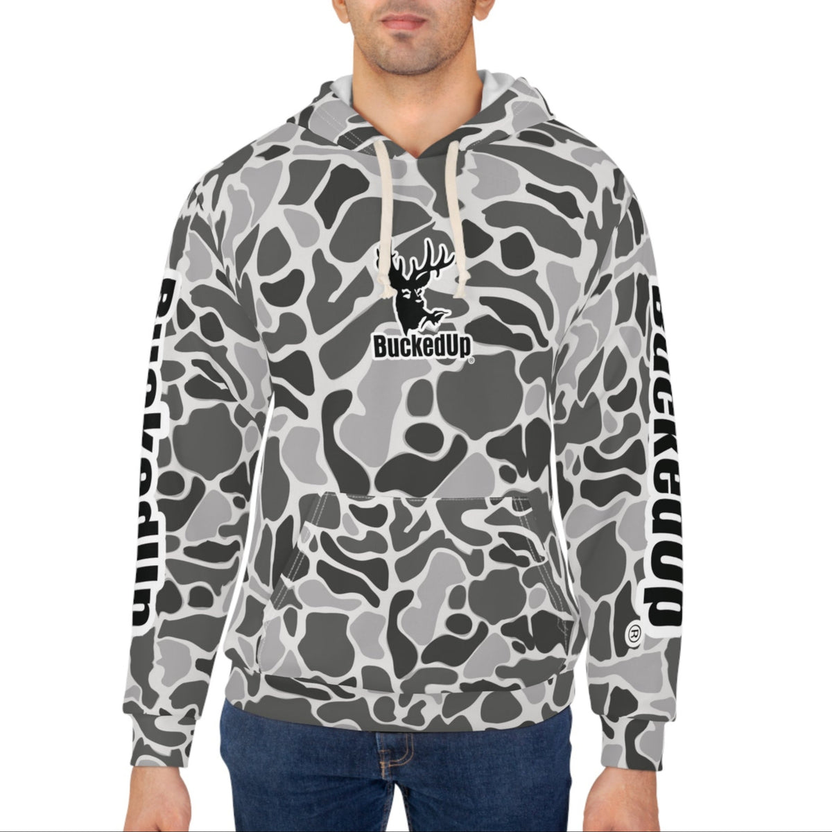 White Duck Camo BuckedUp Pullover Hoodie