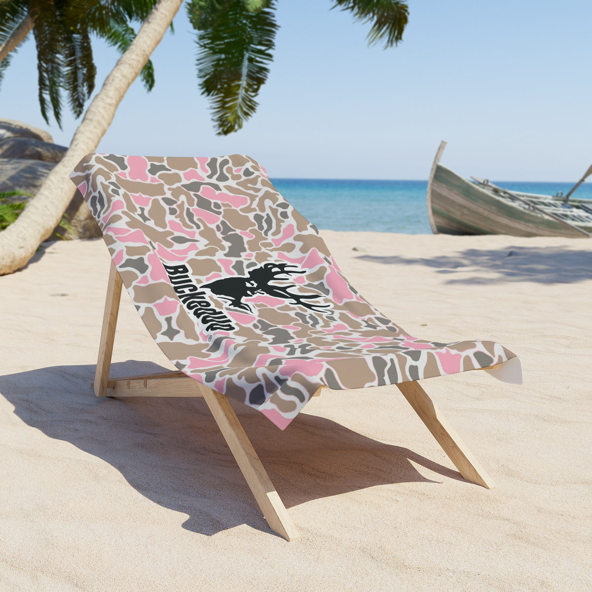 Duck Huntress Camo BuckedUp Beach Towel