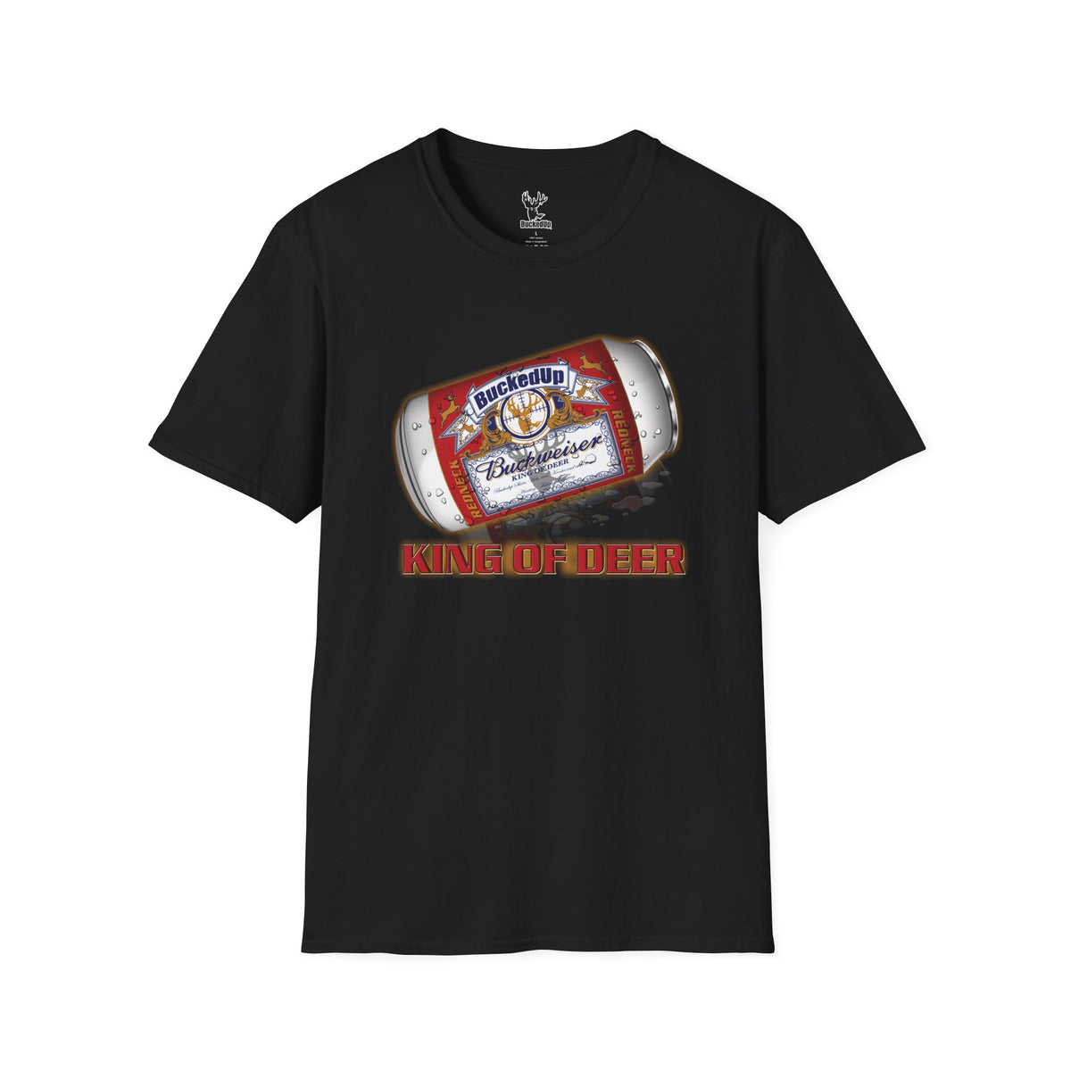 Short Sleeve BuckedUpĀ® Buckweiser King of Deer Softstyle T-Shirt