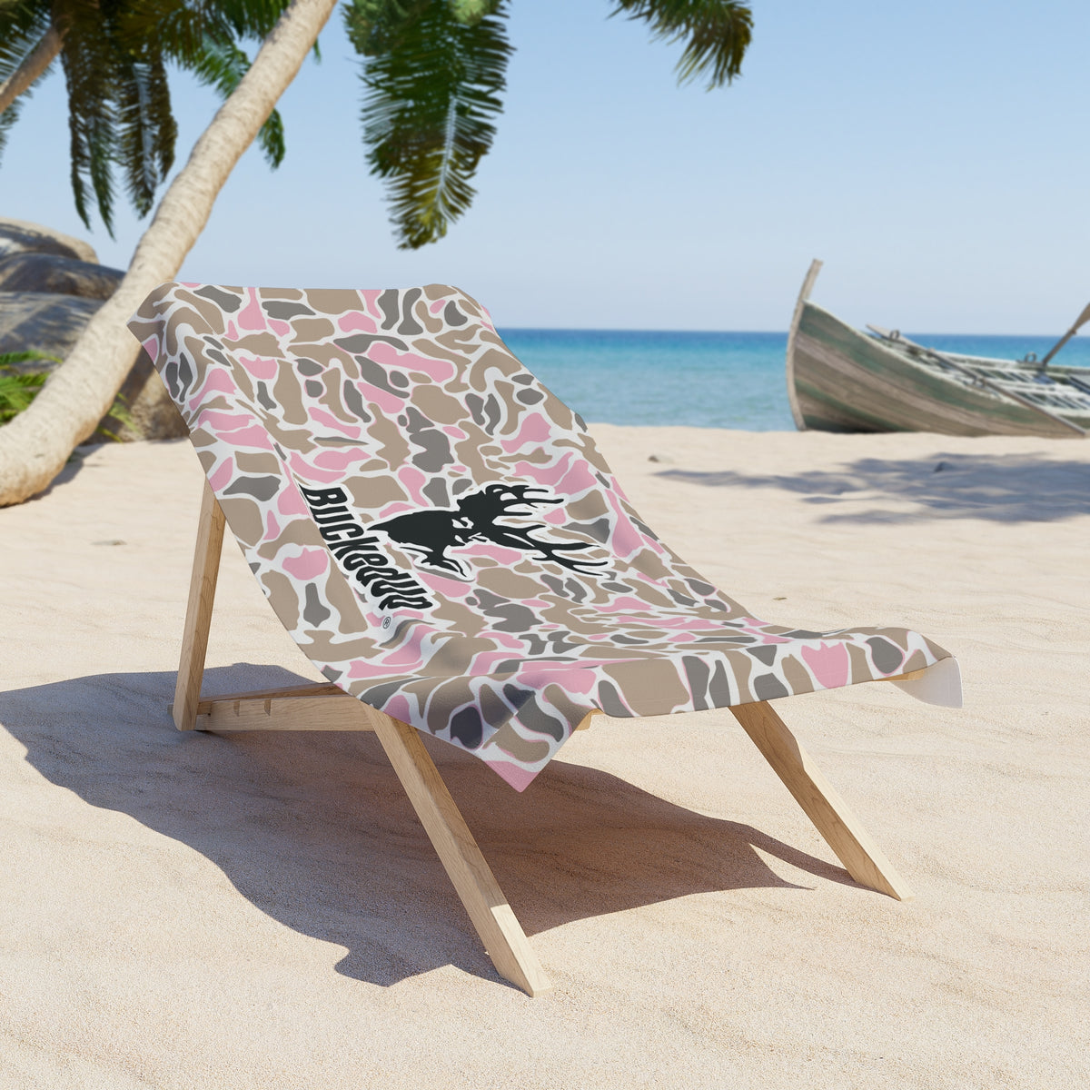 Duck Huntress Camo BuckedUp Beach Towel