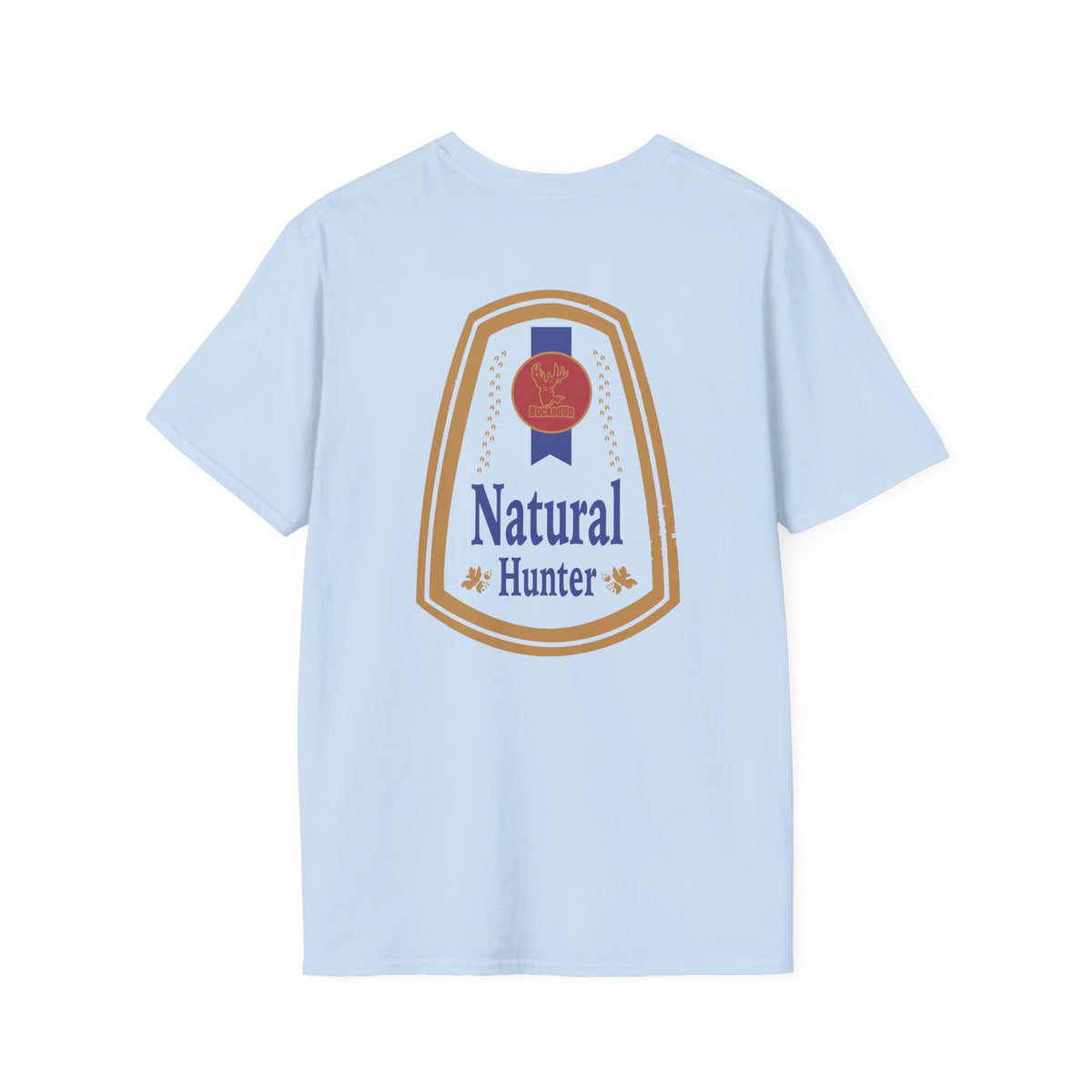 Short Sleeve Light Blue Natural Hunter Logo T-Shirt