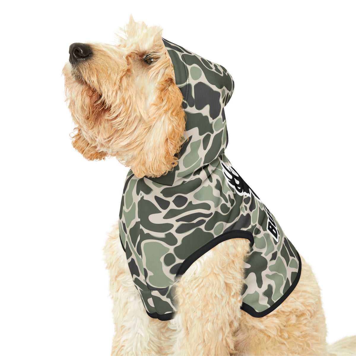 Pet Hoodie Buck Camo with Classic BuckedUp® Logo