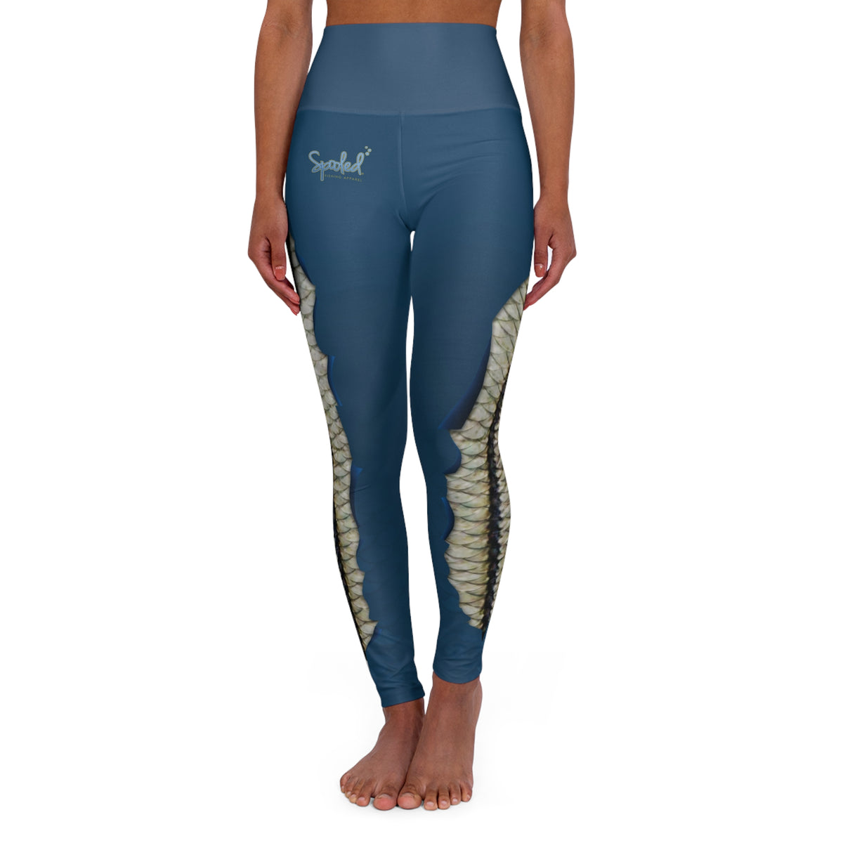 Spooled Deep Blue Snook Leggings