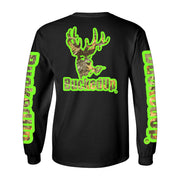 Youth Long Sleeve Black with Color/Camo BuckedUp® Logo