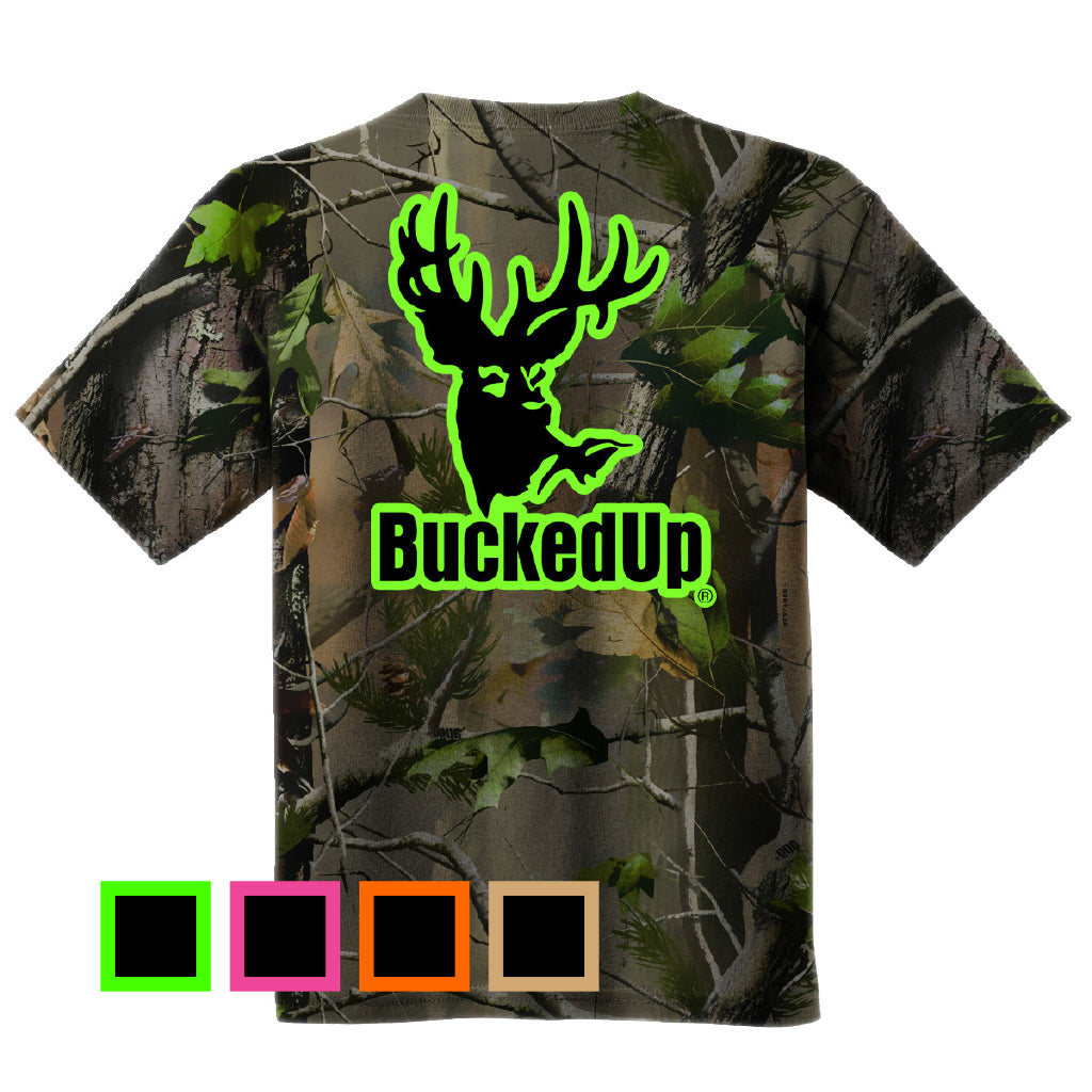 Short Sleeve Realtree APG Camo with Classic BuckedUp® Logo - BuckedUp Apparel