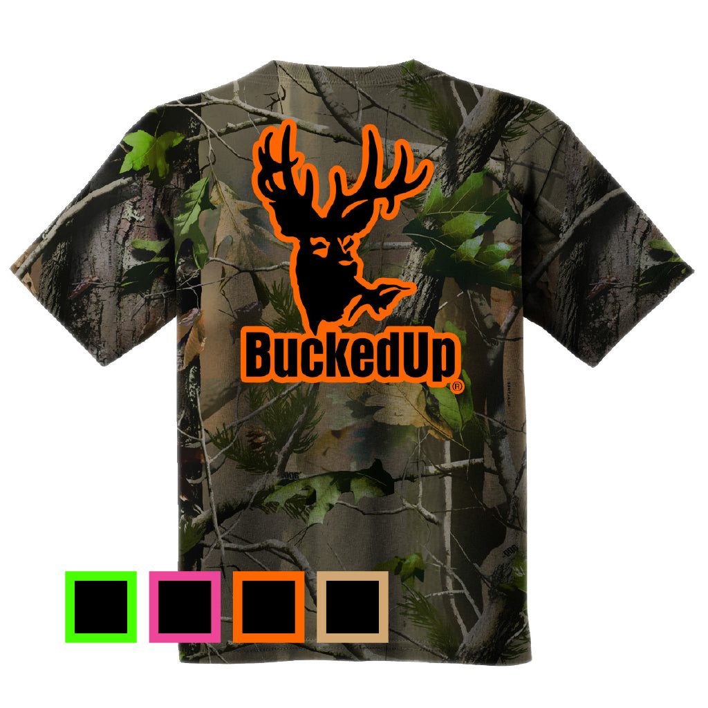 Short Sleeve Realtree APG Camo with Classic BuckedUp® Logo - BuckedUp Apparel