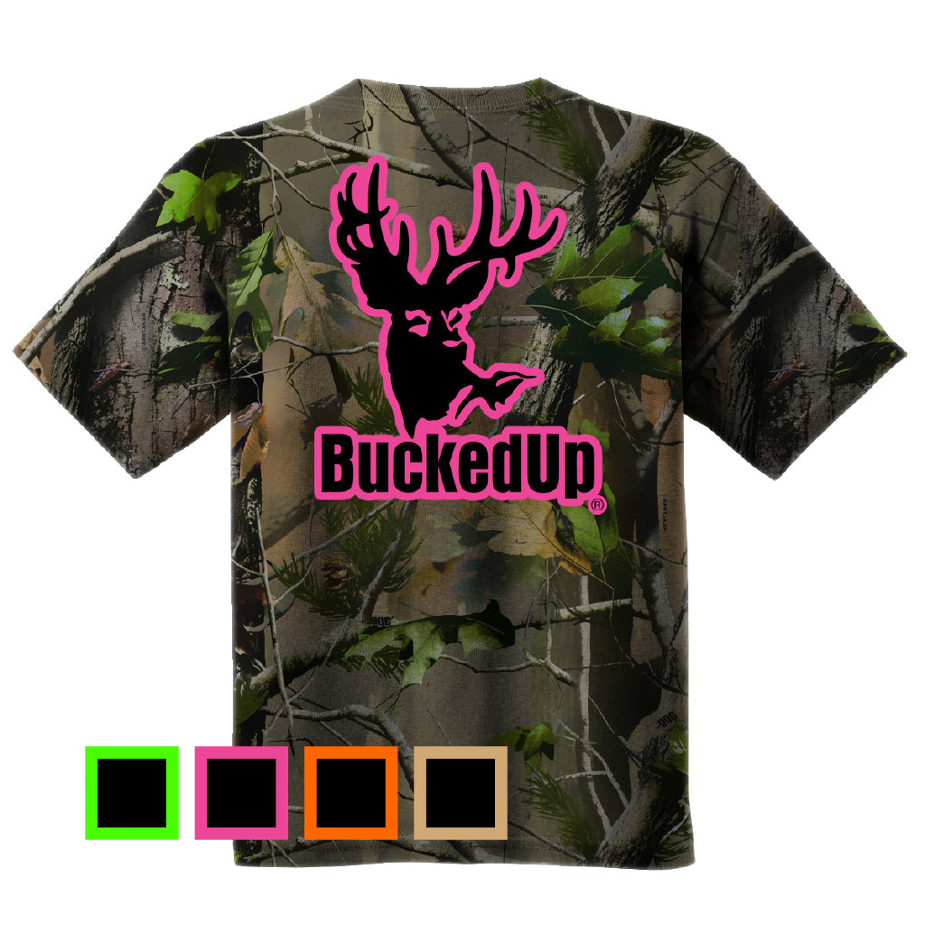 Short Sleeve Realtree APG Camo with Classic BuckedUp® Logo - BuckedUp Apparel