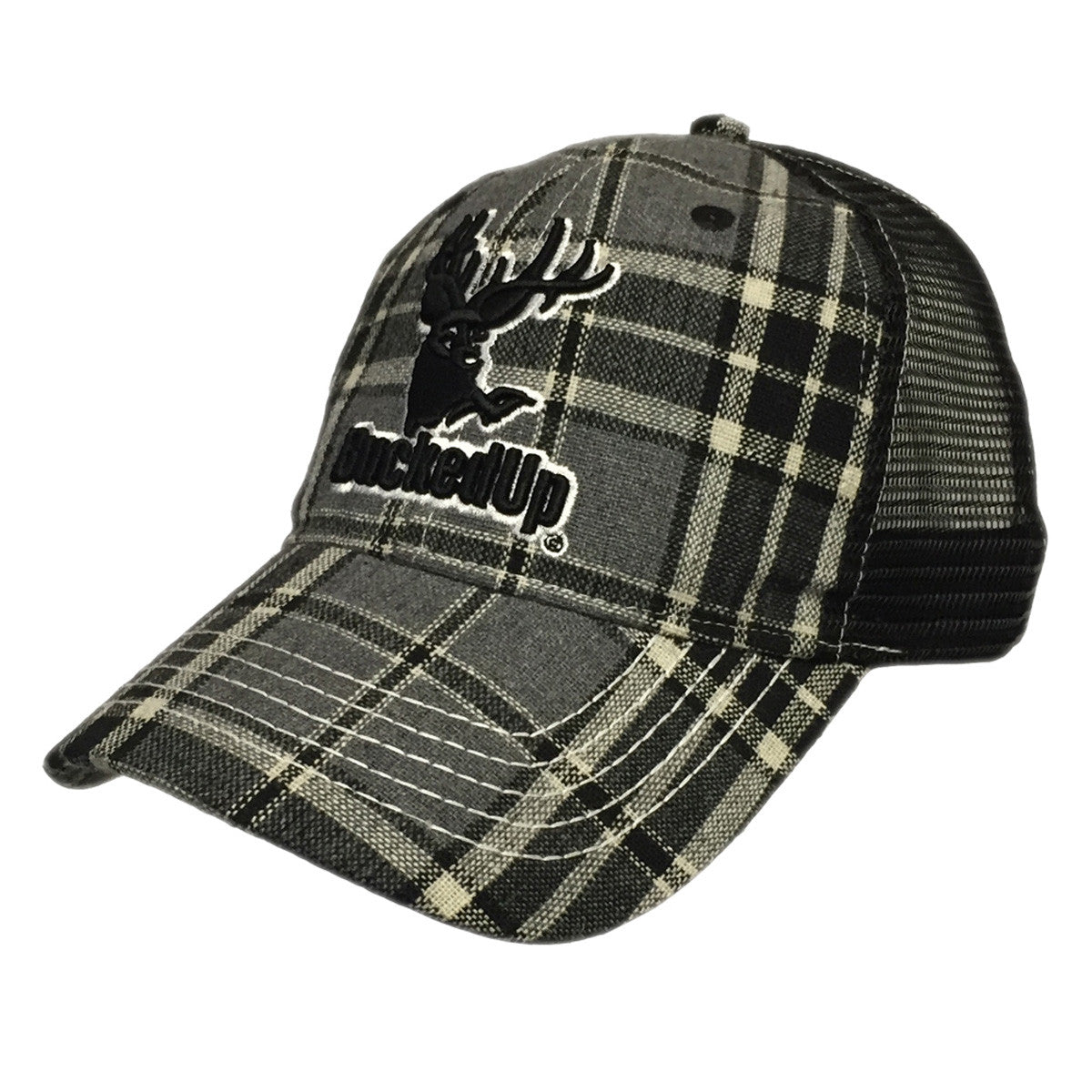 Plaid Mesh Hat - BuckedUp Apparel