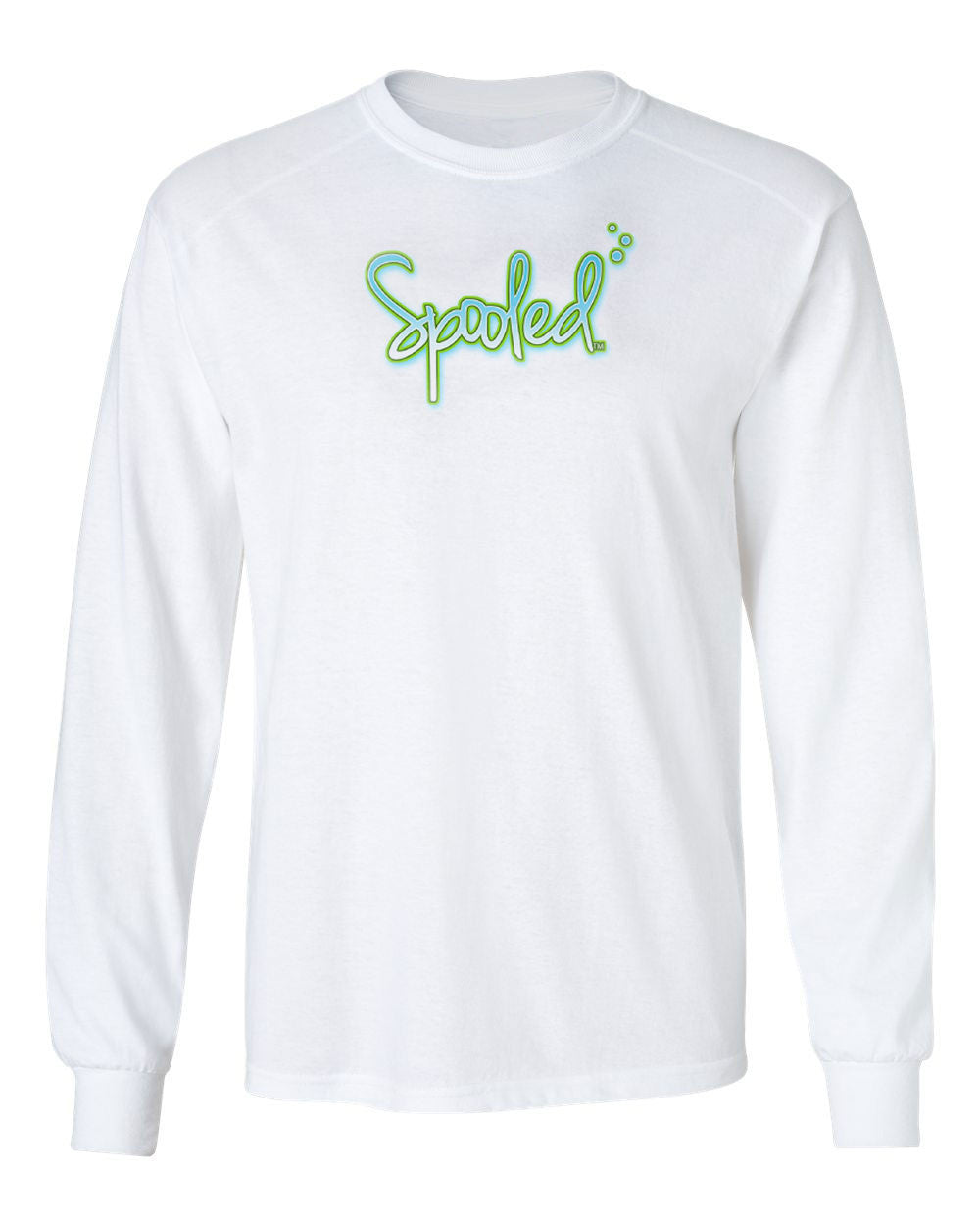 Performance Long Sleeve White with Spooled Dolphin SPF-30 - BuckedUp Apparel