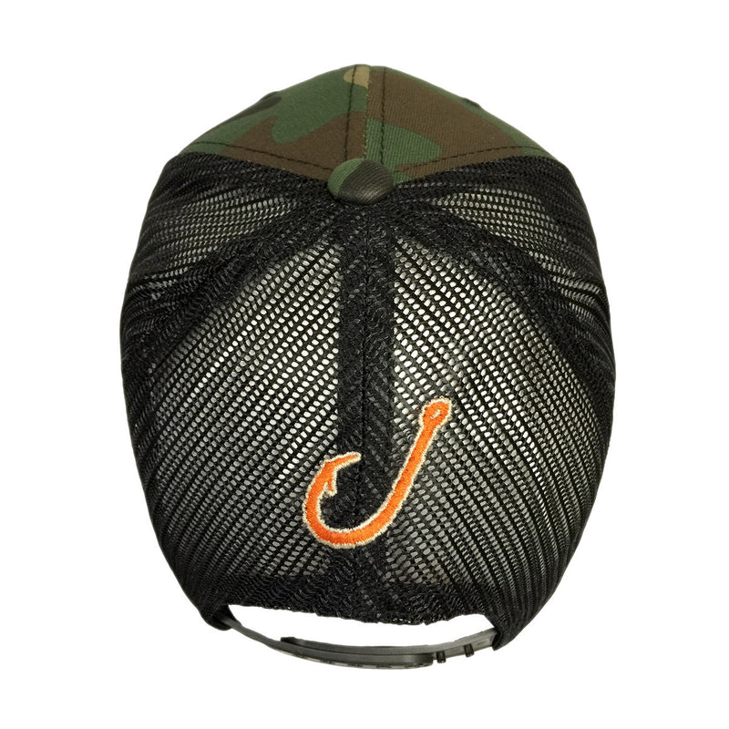 Spooled Camo with Black Mesh Snapbacks - BuckedUp Apparel