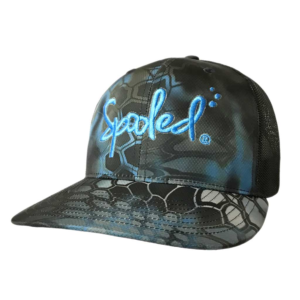 Spooled Kryptek Neptune Black Mesh Snapbacks - BuckedUp Apparel
