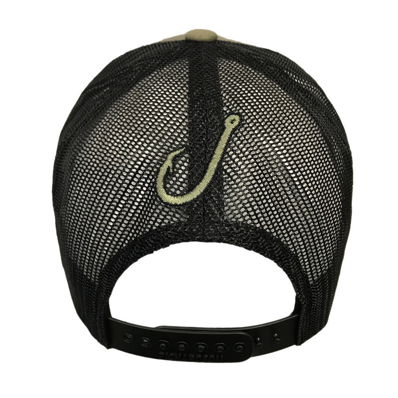 Spooled Olive with Black Mesh Snapbacks - BuckedUp Apparel