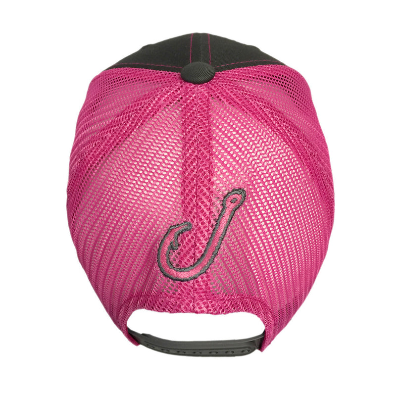 Spooled Grey with Pink Mesh Snapback - BuckedUp Apparel