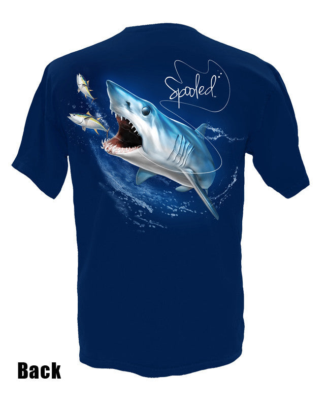 Short Sleeve Spooled Mako Shark - BuckedUp Apparel