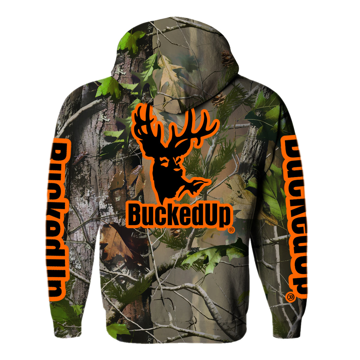 Zipper Hoodie BuckedUp® Realtree APG Camo with Classic BuckedUp® Logo - BuckedUp Apparel