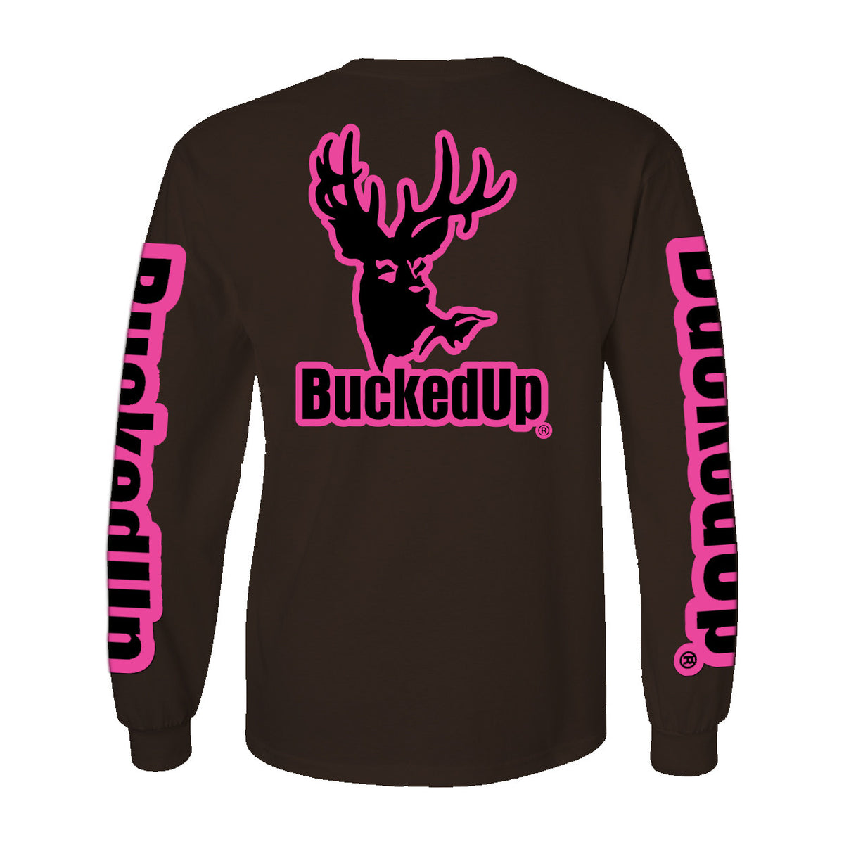 Long Sleeve Chocolate with  BuckedUp® Logo - BuckedUp Apparel