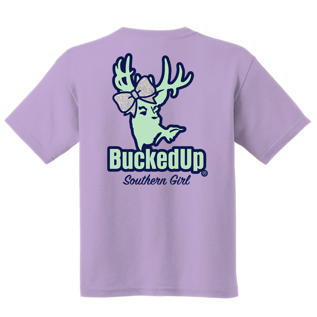 Short Sleeve Orchid with Southern Girl Bow BuckedUp® Logo - BuckedUp Apparel