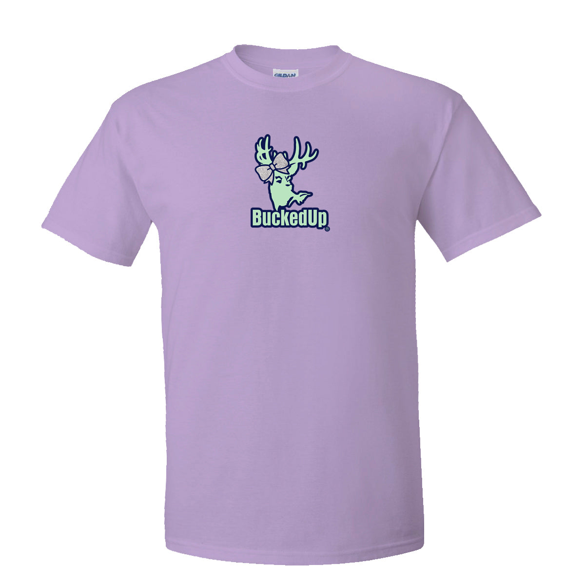 Short Sleeve Orchid with Southern Girl Bow BuckedUp® Logo - BuckedUp Apparel