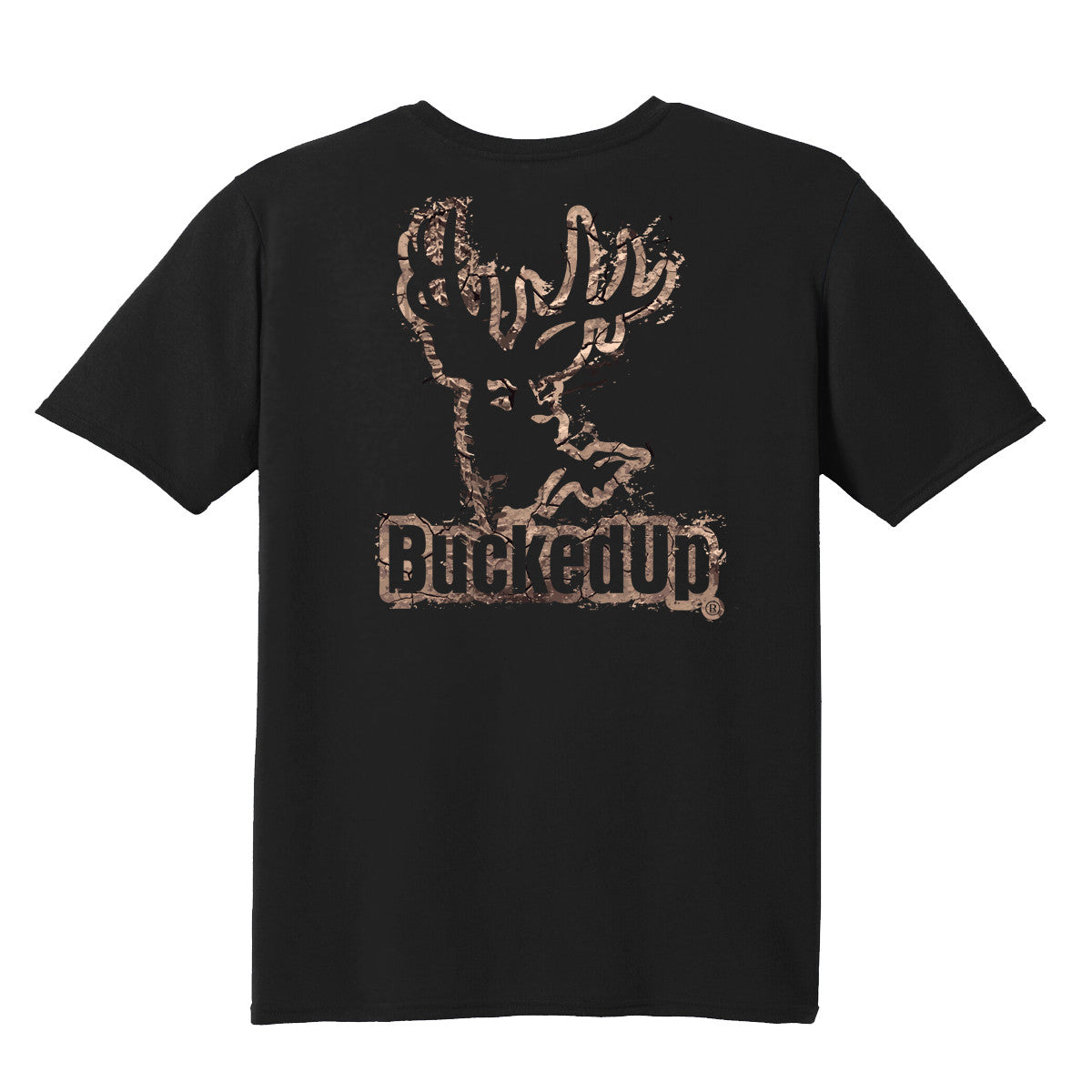 Short Sleeve Black with Mud BuckedUpĀ® Logo - BuckedUp Apparel