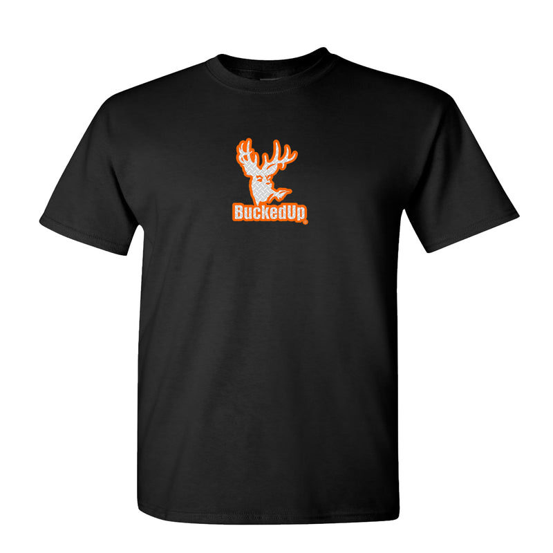 Short Sleeve Black with Diamond Plate BuckedUp® Logo - BuckedUp Apparel