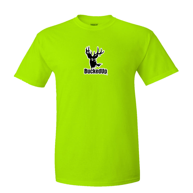 Short Sleeve Lime with White BuckedUp® Logo - BuckedUp Apparel