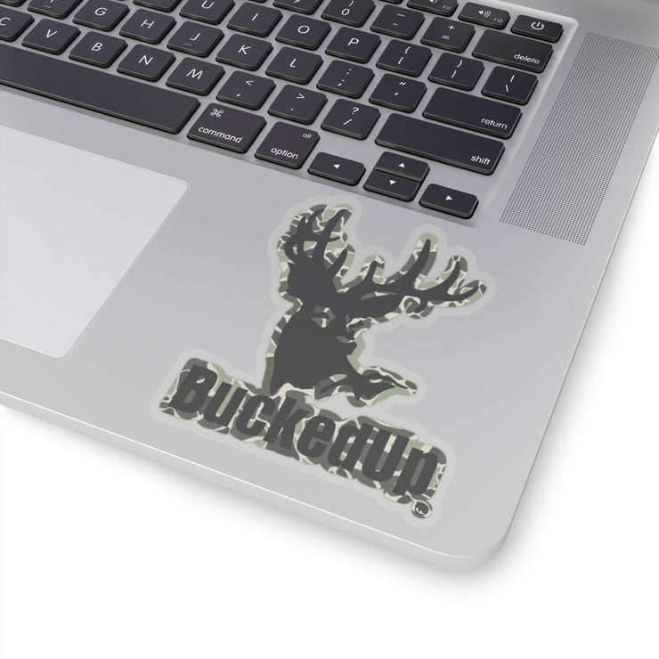Duck Camo BuckedUp® Logo Kiss-Cut Stickers