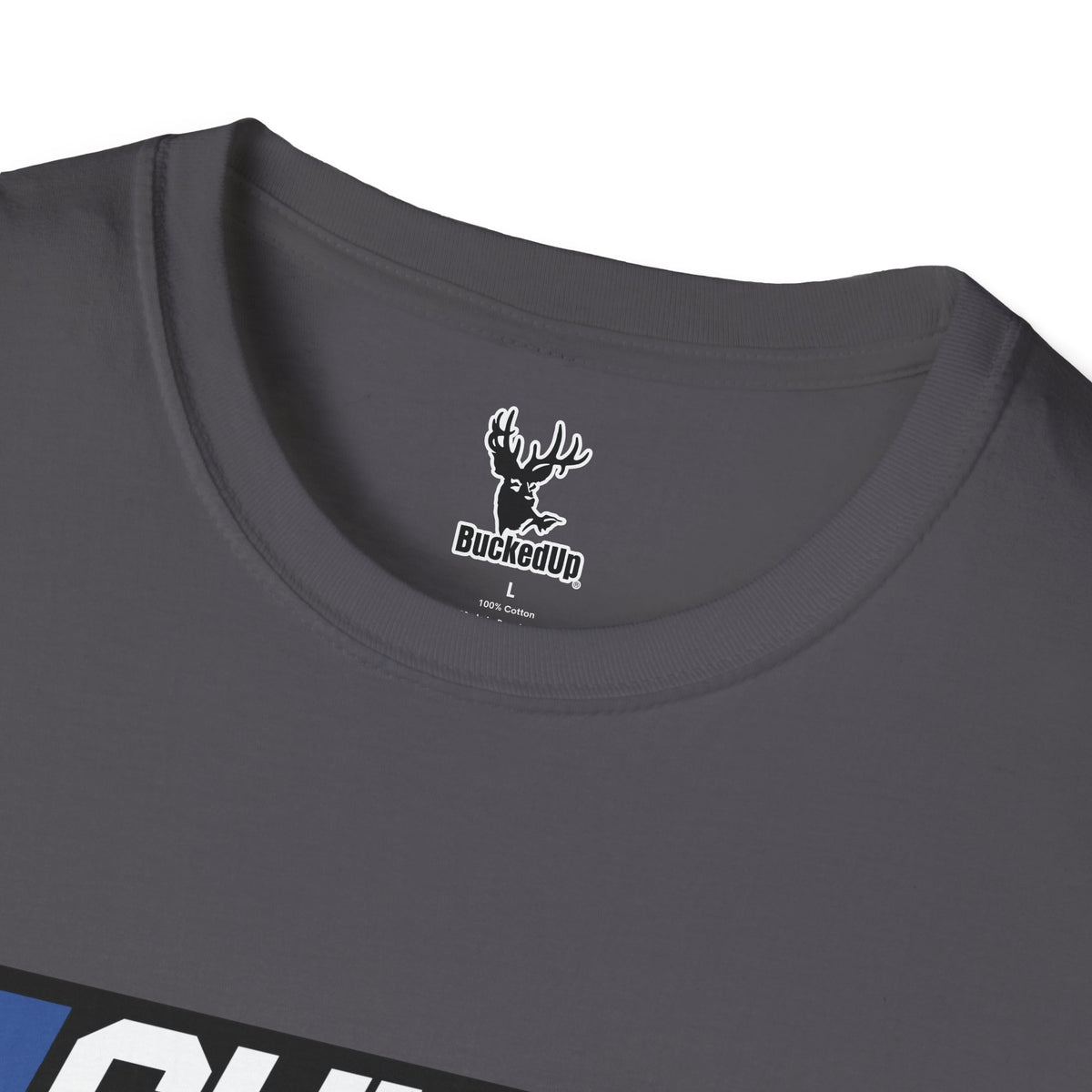 Short Sleeve BuckedUp® "Shit Yea" in White Letters Softstyle T-Shirt - BuckedUp Apparel