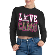 LOVE CAMO Women's Cropped Sweatshirt