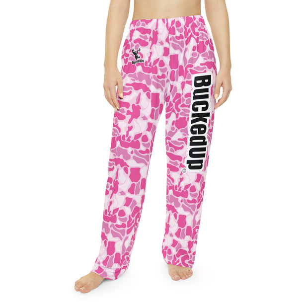 Women's BuckedUp® Pink Duck Camo Lounge Pants