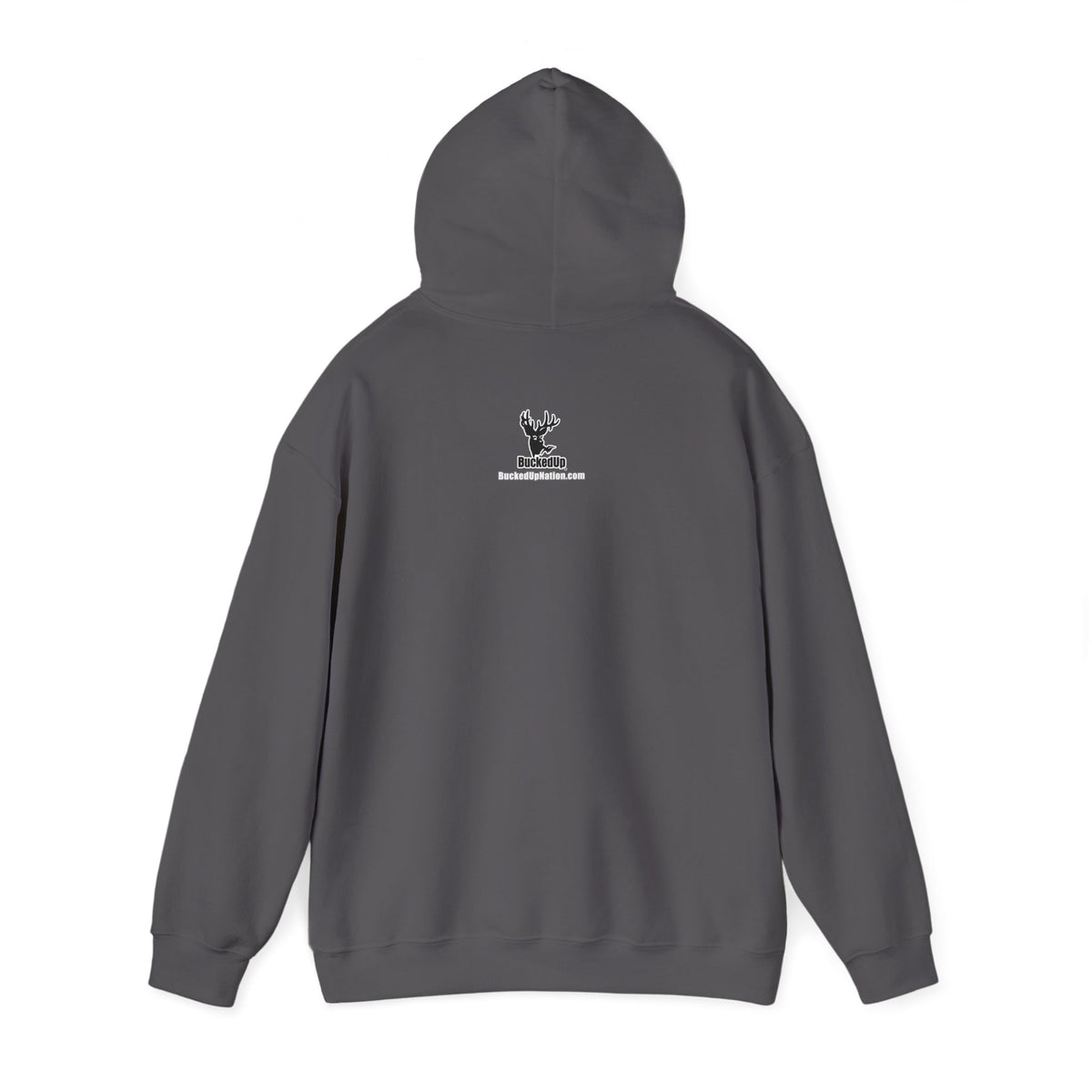 BuckedUp® "NASRACK" in White Letters Pullover Hoodie - BuckedUp Apparel