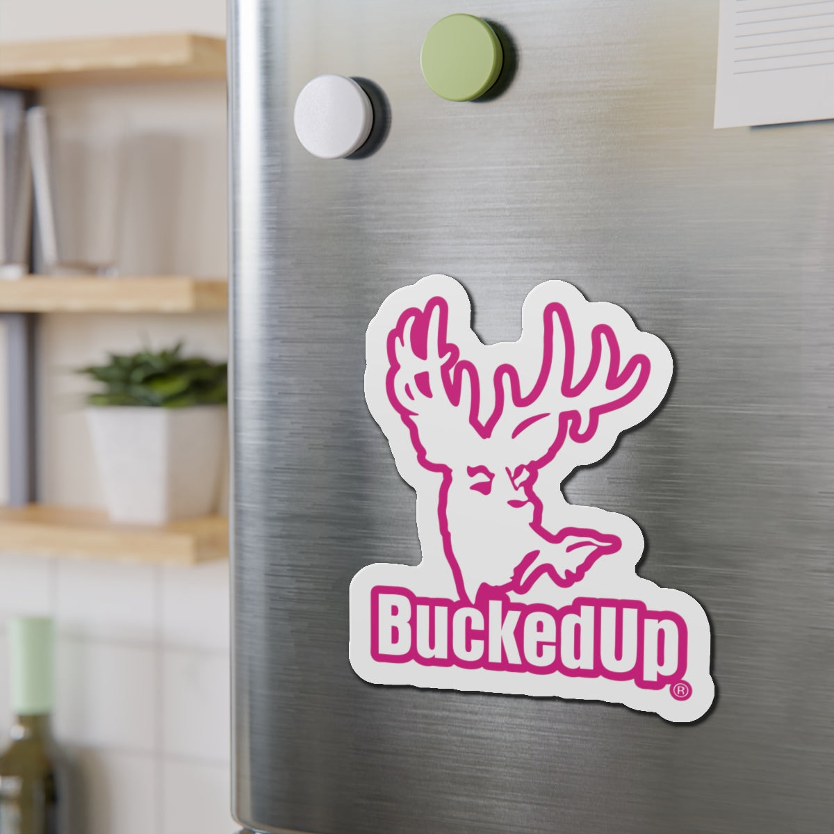 BuckedUp® Pink Logo Magnets