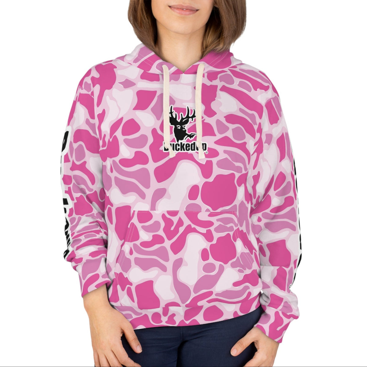 Pink Duck Camo BuckedUp Pullover Hoodie