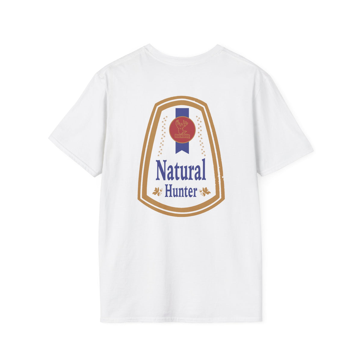 Short Sleeve White Natural Hunter Logo T-Shirt