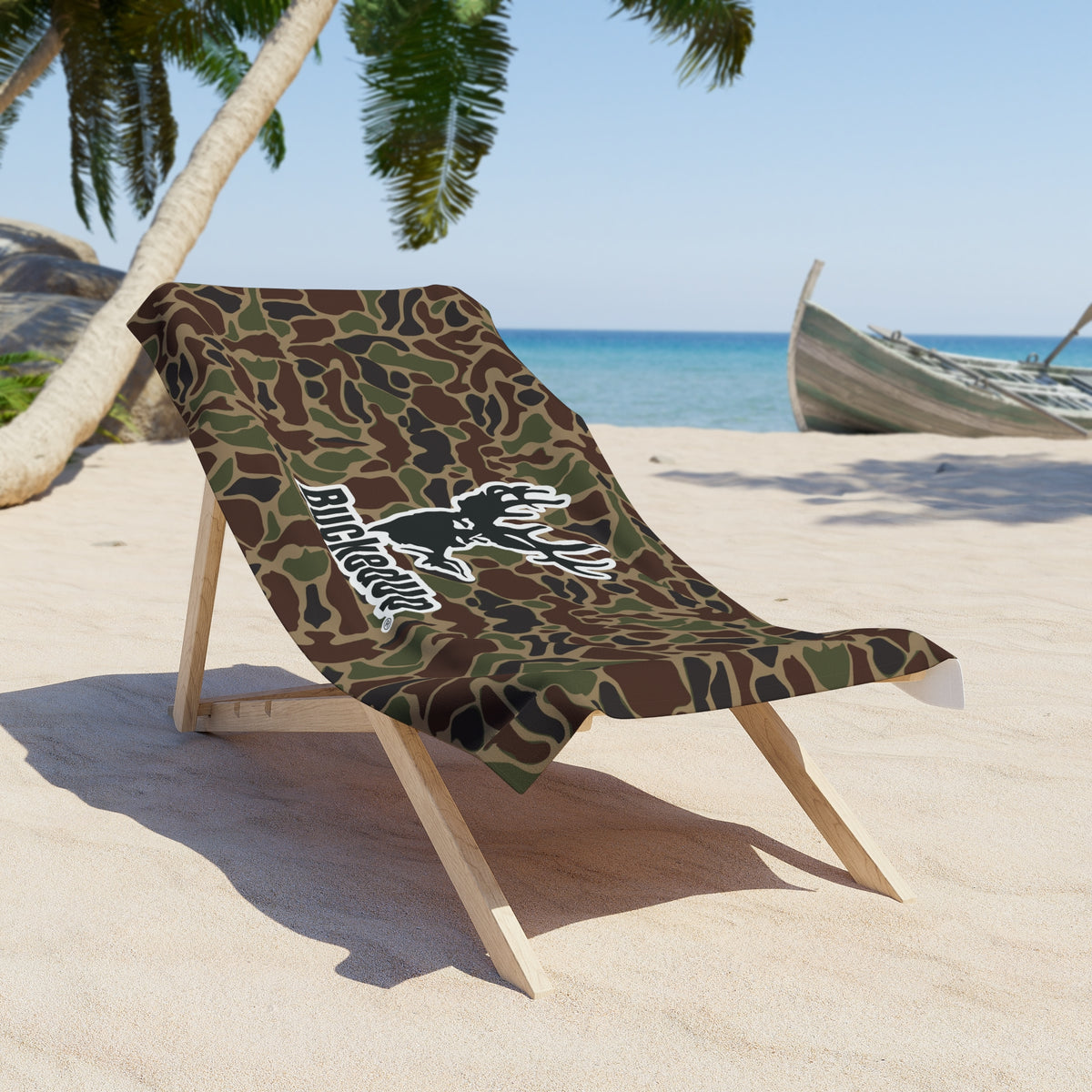 Army Duck Camo BuckedUp Beach Towel - Ideal for Outdoor Enthusiasts