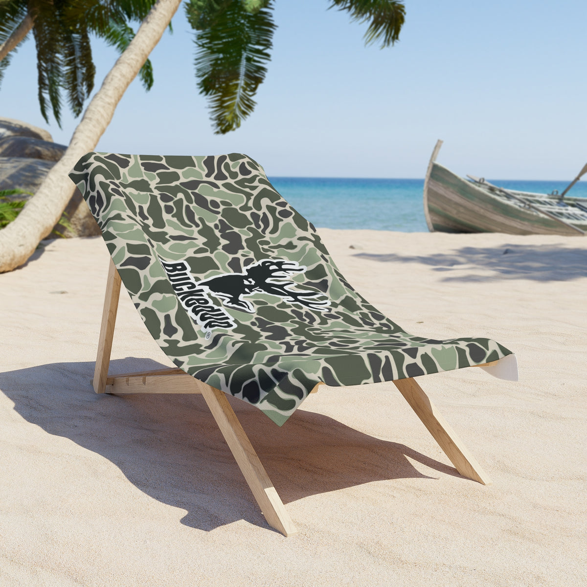 Swamp Duck Camo BuckedUp Beach Towel - Ideal for Outdoor Enthusiasts