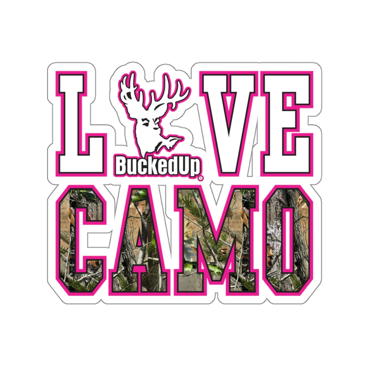 LOVE CAMO Kiss-Cut Stickers