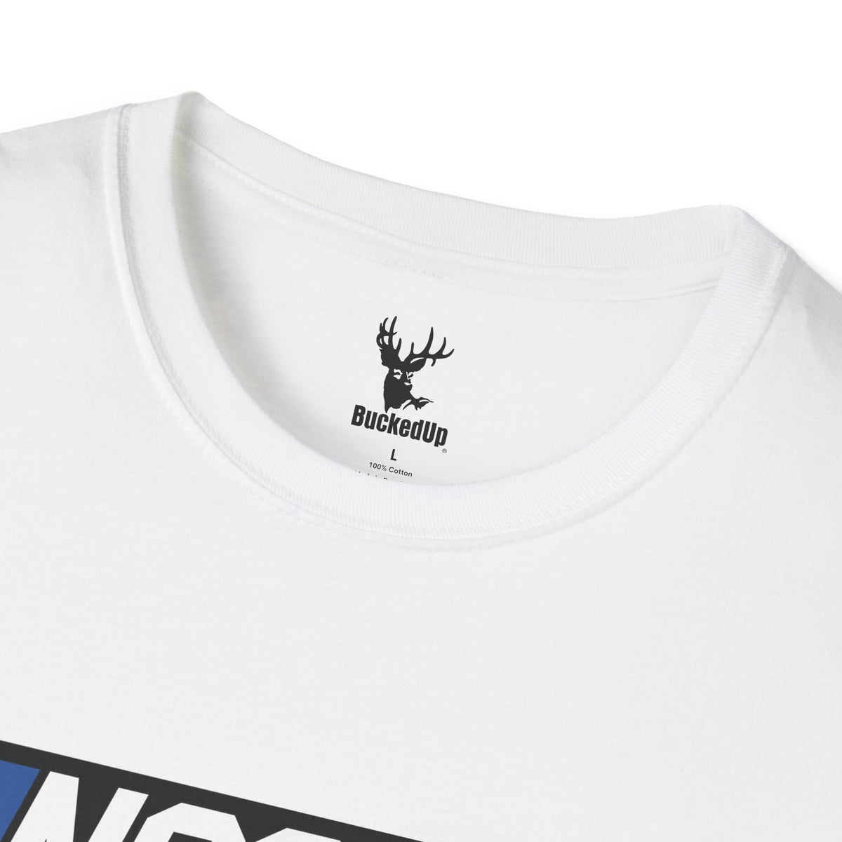 Short Sleeve BuckedUp® "NASRACK" in White Letters Softstyle T-Shirt - BuckedUp Apparel