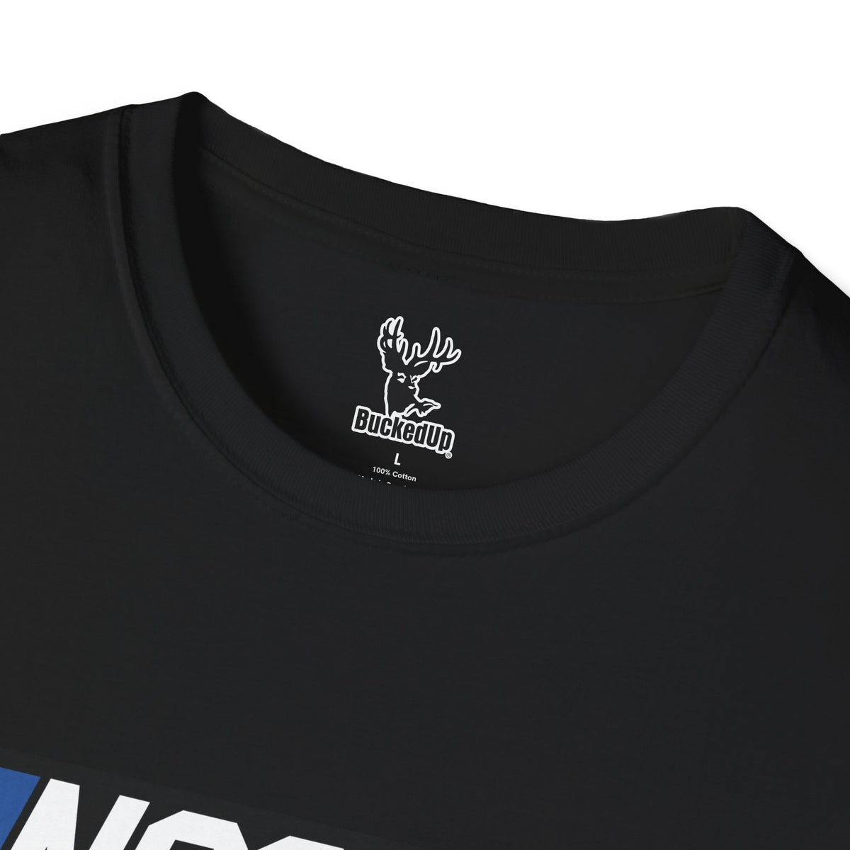 Short Sleeve BuckedUp® "NASRACK" in White Letters Softstyle T-Shirt - BuckedUp Apparel