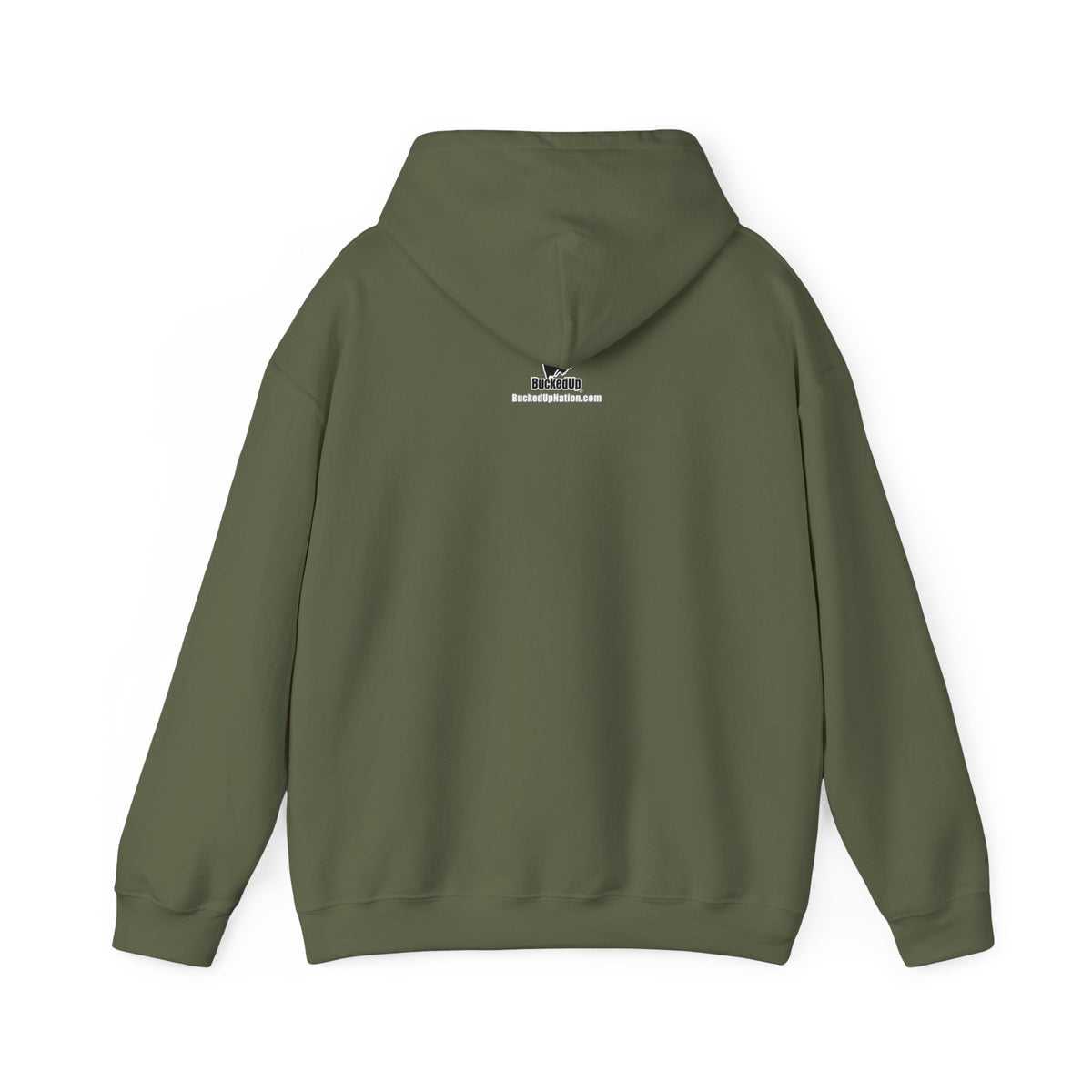 BuckedUp® "NASRACK" in White Letters Pullover Hoodie - BuckedUp Apparel