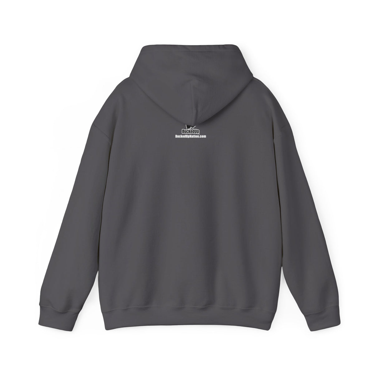 BuckedUp® "NASRACK" in White Letters Pullover Hoodie - BuckedUp Apparel