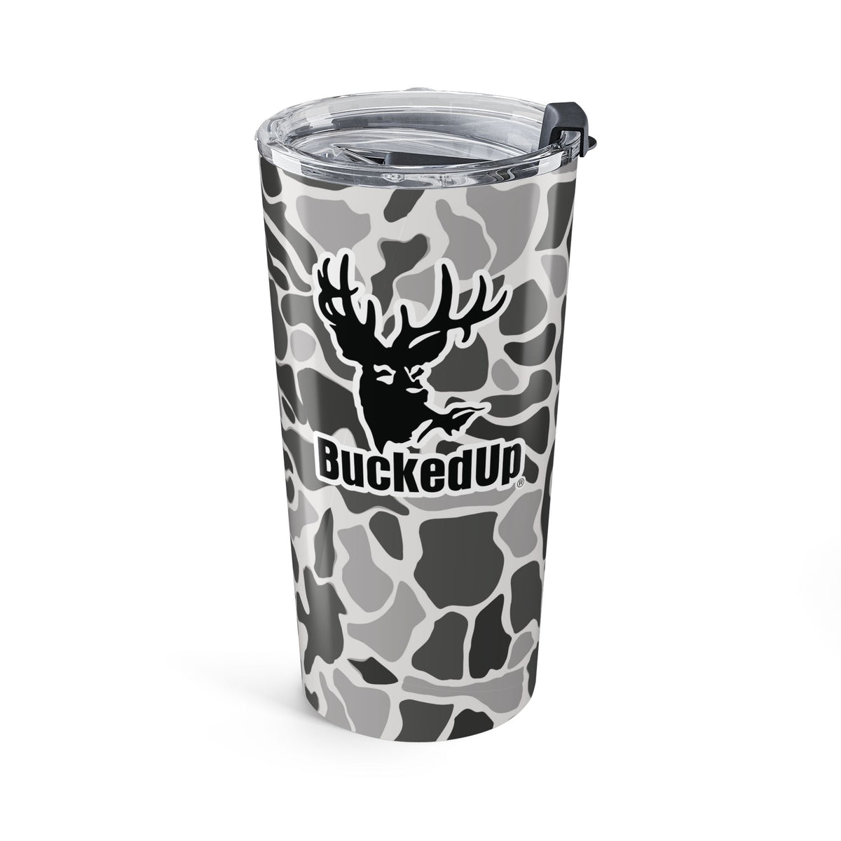 White Duck Camo with Classic BuckedUp® Logo Tumbler 20oz