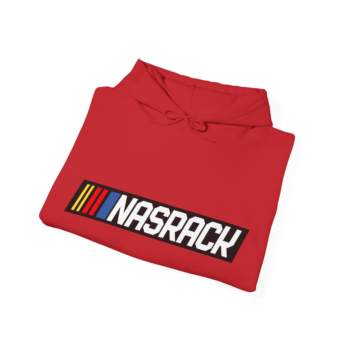 BuckedUp® "NASRACK" in White Letters Pullover Hoodie - BuckedUp Apparel