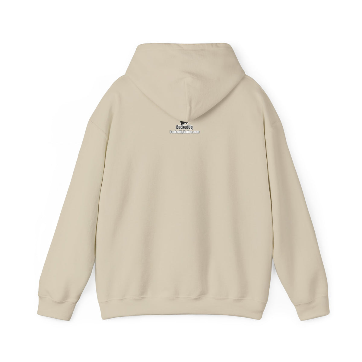 BuckedUp® "NASRACK" in White Letters Pullover Hoodie - BuckedUp Apparel