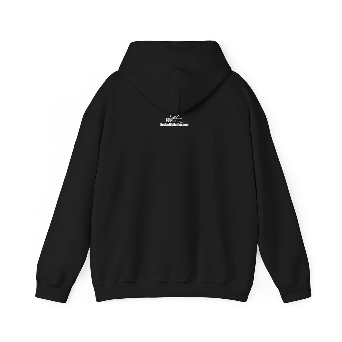 BuckedUp® "NASRACK" in White Letters Pullover Hoodie - BuckedUp Apparel