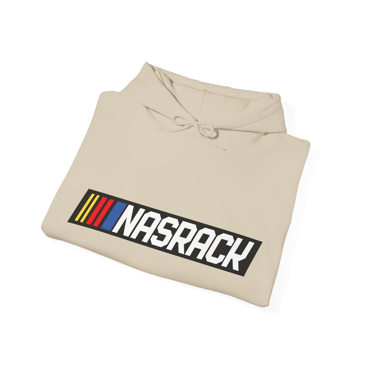 BuckedUp® "NASRACK" in White Letters Pullover Hoodie - BuckedUp Apparel