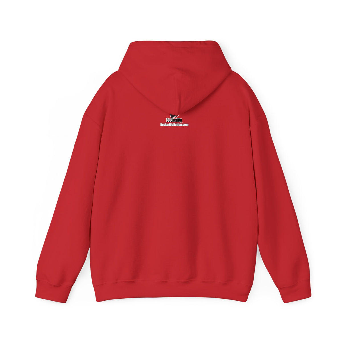 BuckedUp® "NASRACK" in White Letters Pullover Hoodie - BuckedUp Apparel