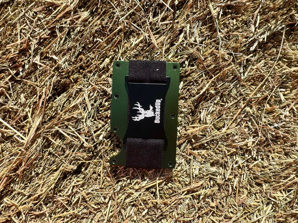 Hunter Green BuckedUp Wallet with RFI Blocking