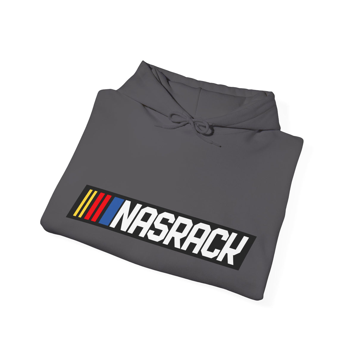 BuckedUp® "NASRACK" in White Letters Pullover Hoodie - BuckedUp Apparel