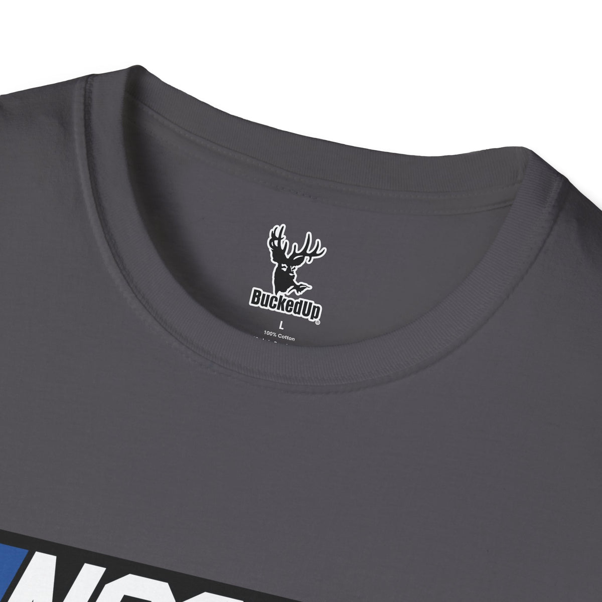 Short Sleeve BuckedUp® "NASRACK" in White Letters Softstyle T-Shirt - BuckedUp Apparel